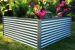 OUTFLEXX Eck-Hochbeet, Silber, Zincalume, 210x210x90x84cm -Gartenmöbel Geschäft 3 18169.jpg