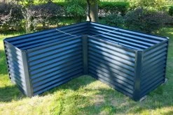 OUTFLEXX Eck-Hochbeet, Anthrazit, Zincalume, 210x210x90x84cm -Gartenmöbel Geschäft 3 18170.jpg