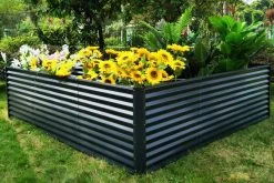 OUTFLEXX Eck-Hochbeet, Anthrazit, Zincalume, 270x270x90x84cm -Gartenmöbel Geschäft 3 18174.jpg