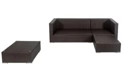 OUTFLEXX Loungemöbel-Set, Braun, Polyrattan, 5 Personen, Wasserfeste Kissenbox -Gartenmöbel Geschäft 3 18227 BOX A.jpg