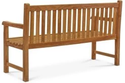 OUTFLEXX Ontario 2-Sitzer Gartenbank, Natur, Teakholz, 120x62x92cm, Fein Geschliffen -Gartenmöbel Geschäft 3 18308.jpg