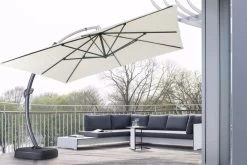 OUTFLEXX Luxus Ampelschirm, Anthrazit/creme, Edelstahl/Aluminium, 350x350cm, Inkl. Schirmständer Und Schutzhülle -Gartenmöbel Geschäft 3 18351.jpg