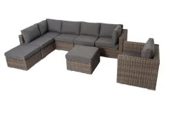 OUTFLEXX Loungemöbel-Set, Grau, Polyrattan, 8Personen, Mit Sessel, Verstellbare Sitzflächen, Wasserfeste Kissenbox -Gartenmöbel Geschäft 3 18365 BOX.jpg