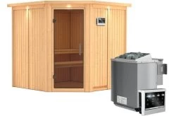 KARIBU Systemsauna Jarin, Fichtenholz 68mm, Eckeinstieg, Ca. 3,4m² -Gartenmöbel Geschäft 3 18416 24.jpg