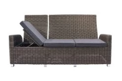OUTFLEXX Dining 3-Sitzer Sofa, Grau, Polyrattan, 210 X 83 X 110 Cm, Mehrfach Verstellbar -Gartenmöbel Geschäft 3 18913.jpg