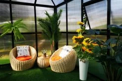 OUTFLEXX Gewächshaus, Schwarz, Alu/Polycarbonat, 295x295x270 Cm, Pulverbeschichtet -Gartenmöbel Geschäft 3 20086.jpg