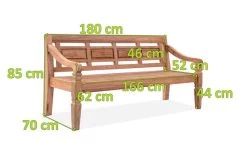 OUTFLEXX Bank, Natur, Recycled FSC®-Teak, 180x70x85cm, Aufwändig Gestaltet, Mit Armlehnen -Gartenmöbel Geschäft 3 20297.jpg