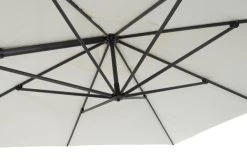 OUTFLEXX Ampelschirm, Anthrazit/creme, Alu/Polyester, 350x350cm, Inkl. Plattenständer -Gartenmöbel Geschäft 3 20362.jpg