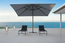 OUTFLEXX Ampelschirm, Anthrazit/grau, Alu/Polyester, 350x350cm, Inkl. Plattenständer -Gartenmöbel Geschäft 3 20363.jpg