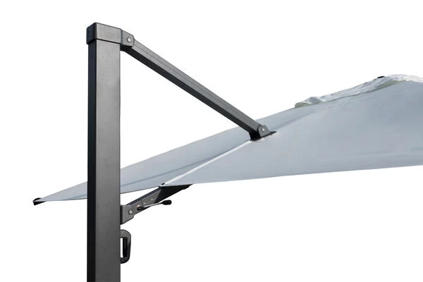 OUTFLEXX Ultimate XL Ampelschirm, Anthrazit/creme, Alu/Spuncrylic®, 450x450cm, Inkl. Befüllbarem Schirmständer 5 OUTFLEXX Ultimate XL Ampelschirm, Anthrazit/creme, Alu/Spuncrylic®, 450x450cm, Inkl. Befüllbarem Schirmständer – Bild 3