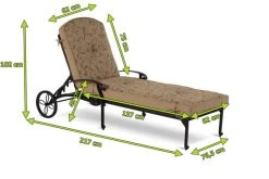 HARTMAN Amalfi Lounger, Bronze, Alu-Guss, 217 X 76,5 X 49 Cm, Mit Rollen, Verstellbare Rückenlehne 7 HARTMAN Amalfi Lounger, Bronze, Alu-Guss, 217 X 76,5 X 49 Cm, Mit Rollen, Verstellbare Rückenlehne -Gartenmöbel Geschäft 3 20411.jpg