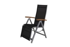 VILLANA Esstischset, Silber/schwarz, Alu/FSC-Akazie, Gartentisch 150 X 90 Cm, 2 Relaxsessel, 4 Stapelsessel -Gartenmöbel Geschäft 3 21286.jpg