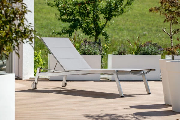 STERN Allround Rollenliege, Silber, Edelstahl/Textil, 200x71x40 Cm, Gepolstert, Verstellbare Rückenlehne 5 STERN Allround Rollenliege, Silber, Edelstahl/Textil, 200x71x40 Cm, Gepolstert, Verstellbare Rückenlehne – Bild 3