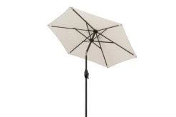 DOPPLER Basic Lift Neo Mittelstockschirm, Natur, Alu/Polyester, Ø180 Cm, Mit Kurbel, Höhenverstellbar -Gartenmöbel Geschäft 3 22348.jpg