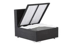 OUTFLEXX Mittelelement, Schwarz, Polyrattan, Inkl. Polster Und Kissen, Wasserfeste Kissenbox -Gartenmöbel Geschäft 3 2392 5 BOX.jpg