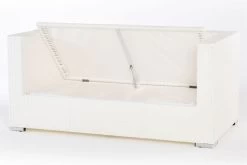 OUTFLEXX 2-Sitzer Sofa, Weiß, Polyrattan, 152x85x70cm, Inkl. Polster, Wasserfeste Kissenbox -Gartenmöbel Geschäft 3 2511 2 BOX.jpg