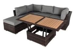 OUTFLEXX Loungemöbel, Polyrattan, Braun Marmoriert, Inkl. Loungetisch, Abdeckhaube, Ersatzbezug, Wasserfeste Kissenbox -Gartenmöbel Geschäft 3 7759 BOX X 4.jpg
