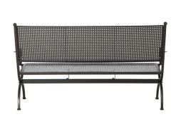 MBM Bank Romeo, Marone, Schmiedeeisen Verzinkt, Pulverbeschichtet, 3-Sitzer, 171x101x68 Cm -Gartenmöbel Geschäft 4 10896.jpg