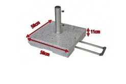 DOPPLER Trolley Granitsockel, Edelstahl/Granit, 70 Kg, Für Schirmstöcke Von 32-60 Mm -Gartenmöbel Geschäft 4 12376 1.jpg