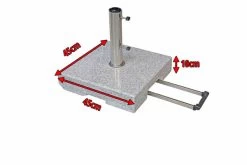 DOPPLER Trolley Granitsockel, Edelstahl/Granit, 40 Kg, Für Schirmstöcke Von 32-60 Mm -Gartenmöbel Geschäft 4 12376 3.jpg