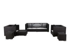 OUTFLEXX Loungemöbel-Set, Braun, Polyrattan, Für 6 Personen, Wasserfeste Kissenbox -Gartenmöbel Geschäft 4 1303 BOX A.jpg