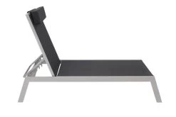 VILLANA Gartenliege, Silber/schwarz, Aluminium/Textil, 198 X 60 X 32 Cm, Verstellbar 15 VILLANA Gartenliege, Silber/schwarz, Aluminium/Textil, 198 X 60 X 32 Cm, Verstellbar -Gartenmöbel Geschäft 4 13400.jpg