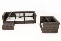 OUTFLEXX Loungemöbel-Set, Braun Marmoriert, Polyrattan, 5 Pers, Wasserfeste Kissenbox 15 OUTFLEXX Loungemöbel-Set, Braun Marmoriert, Polyrattan, 5 Pers, Wasserfeste Kissenbox -Gartenmöbel Geschäft 4 16065 BOX A.jpg