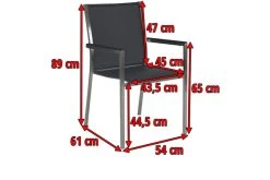 STERN Polaris Stapelsessel, Silbergrau/schwarz, Edelstahl/Textil, 61 X 54 X 89 Cm, Alu Armlehnen -Gartenmöbel Geschäft 4 16499.jpg