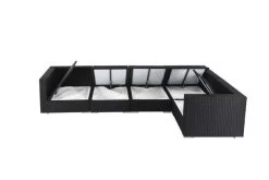 OUTFLEXX Loungemöbel-Set Polyrattan, Schwarz, Für 5 Personen, Wasserfeste Kissenbox -Gartenmöbel Geschäft 4 1714 BOX A.jpg
