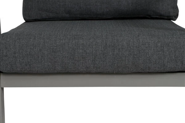 SIENA GARDEN Belia Loungesessel, Matt-silber, Aluminium, 79x91x81 Cm, Inkl. Polster Dunkelgrau 6 SIENA GARDEN Belia Loungesessel, Matt-silber, Aluminium, 79x91x81 Cm, Inkl. Polster Dunkelgrau – Bild 4