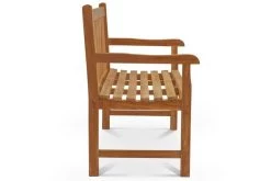 OUTFLEXX Ontario 2-Sitzer Gartenbank, Natur, Teakholz, 120x62x92cm, Fein Geschliffen -Gartenmöbel Geschäft 4 18308.jpg