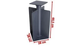 OUTFLEXX Bodenanker XL Für Ampelschirme, Anthrazit, Pulverbesch. Stahl, 28x28x60,5, Zum Einbetonieren 11 OUTFLEXX Bodenanker XL Für Ampelschirme, Anthrazit, Pulverbesch. Stahl, 28x28x60,5, Zum Einbetonieren -Gartenmöbel Geschäft 4 18356.jpg