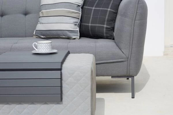 OUTFLEXX Cozy Tablett, Schwarz, Aluminium, 89 X 40 Cm, Zum Auflegen Auf Möbel, Biegsam 6 OUTFLEXX Cozy Tablett, Schwarz, Aluminium, 89 X 40 Cm, Zum Auflegen Auf Möbel, Biegsam – Bild 4