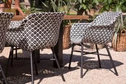 HARTMAN Delphine Armlehnensessel, Schwarz/weiß, Alu/Kunststoff -Gartenmöbel Geschäft 4 18696.jpg