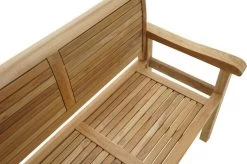Ploß Zweisitzer Landhausbank York, Premium-Teak, Natur, 120x64x95 Cm -Gartenmöbel Geschäft 4 18981.jpg
