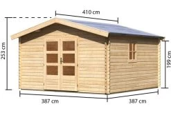 KARIBU Blockbohlenhaus Meldorf 6, Fichtenholz Ca. 40 Mm, Satteldach -Gartenmöbel Geschäft 4 19430 1.jpg