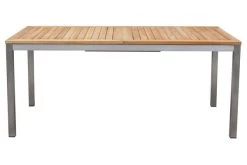 STERN Cardiff Esstischgruppe, Silber/taupe, Edelstahl/FSC-Teak, Tisch 200/300 X 100 Cm, 6 Stapelsessel 11 STERN Cardiff Esstischgruppe, Silber/taupe, Edelstahl/FSC-Teak, Tisch 200/300 X 100 Cm, 6 Stapelsessel -Gartenmöbel Geschäft 4 19690.jpg