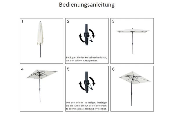 Schneider® SCHNEIDER Tunis Mittelstockschirm, Apfelgrün, Rechteckig, 270 X 150 Cm 6 Schneider® SCHNEIDER Tunis Mittelstockschirm, Apfelgrün, Rechteckig, 270 X 150 Cm – Bild 4