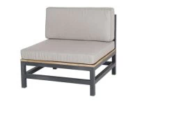 OUTFLEXX Ecklounge, Anthrazit, Alu/Akazie, 5 Personen, Inkl. Polster In Grau, Tisch 80 X 80 Cm Und Hocker -Gartenmöbel Geschäft 4 21016.jpg
