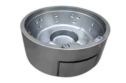 Outtech Steel Art Aqua Whirlpool, Silber/grau, 180x180x73 Cm,5 Pers., LCD Balboa Anzeige, Rund -Gartenmöbel Geschäft 4 21292.jpg