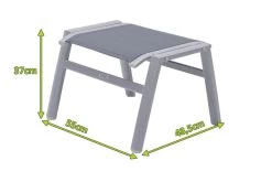 OUTFLEXX Hocker, Silber/grau, Alu/Textilene, 49x55x37cm -Gartenmöbel Geschäft 4 21312.jpg