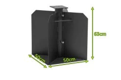 OUTFLEXX Bodenanker XXL Für Ampelschirme, Anthrazit, Pulverbesch. Stahl, 50x50x63 Cm, Zum Einbetonieren -Gartenmöbel Geschäft 4 21594.jpg