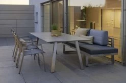 STERN New Holly Dining-Bank/Liege, Silbergrau, Edelstahl, 216x77x73 Cm, Inkl. Polster Schiefergrau 11 STERN New Holly Dining-Bank/Liege, Silbergrau, Edelstahl, 216x77x73 Cm, Inkl. Polster Schiefergrau -Gartenmöbel Geschäft 4 21894.jpg