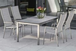 STERN Cardiff Stapelsessel, Silber Gepolstert, Edelstahl/Textil/Aluminiumarmlehnen, 68,5x56x110 Cm, Stapelbar -Gartenmöbel Geschäft 4 21902.jpg