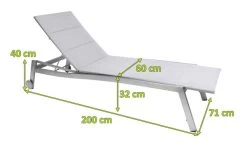 STERN Allround Rollenliege, Silber, Edelstahl/Textil, 200x71x40 Cm, Gepolstert, Verstellbare Rückenlehne 9 STERN Allround Rollenliege, Silber, Edelstahl/Textil, 200x71x40 Cm, Gepolstert, Verstellbare Rückenlehne -Gartenmöbel Geschäft 4 21911.jpg