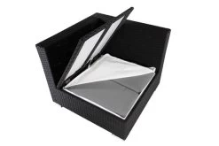 OUTFLEXX Eckelement, Schwarz, Polyrattan, Inkl. Polster Und Kissen, Wasserfeste Kissenbox -Gartenmöbel Geschäft 4 2392 6 BOX.jpg