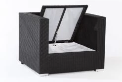 OUTFLEXX Sessel, Schwarz, Polyrattan, Inkl. Polster Und Kissen, Wasserfeste Kissenbox -Gartenmöbel Geschäft 4 2392 7 BOX.jpg