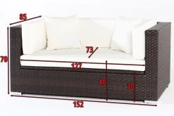 OUTFLEXX 2-Sitzer Sofa, Braun, Polyrattan, 152x85x70cm, Inkl. Polster, Wasserfeste Kissenbox -Gartenmöbel Geschäft 4 2393 2 BOX.jpg