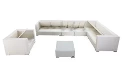 OUTFLEXX Loungemöbel-Set, Weiß, Polyrattan, Für 8 Personen, Inkl. Kaffeetisch, Wasserfeste Kissenbox -Gartenmöbel Geschäft 4 2510 BOX B.jpg