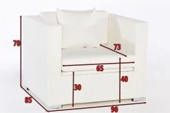 OUTFLEXX Sessel, Weiß, Polyrattan, Inkl. Polster Und Kissen, Wasserfeste Kissenbox -Gartenmöbel Geschäft 4 2511 7 BOX.jpg